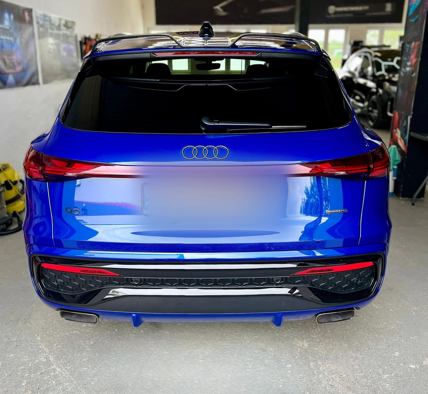Tył Audi zabezpieczony folią ochronną PPF
